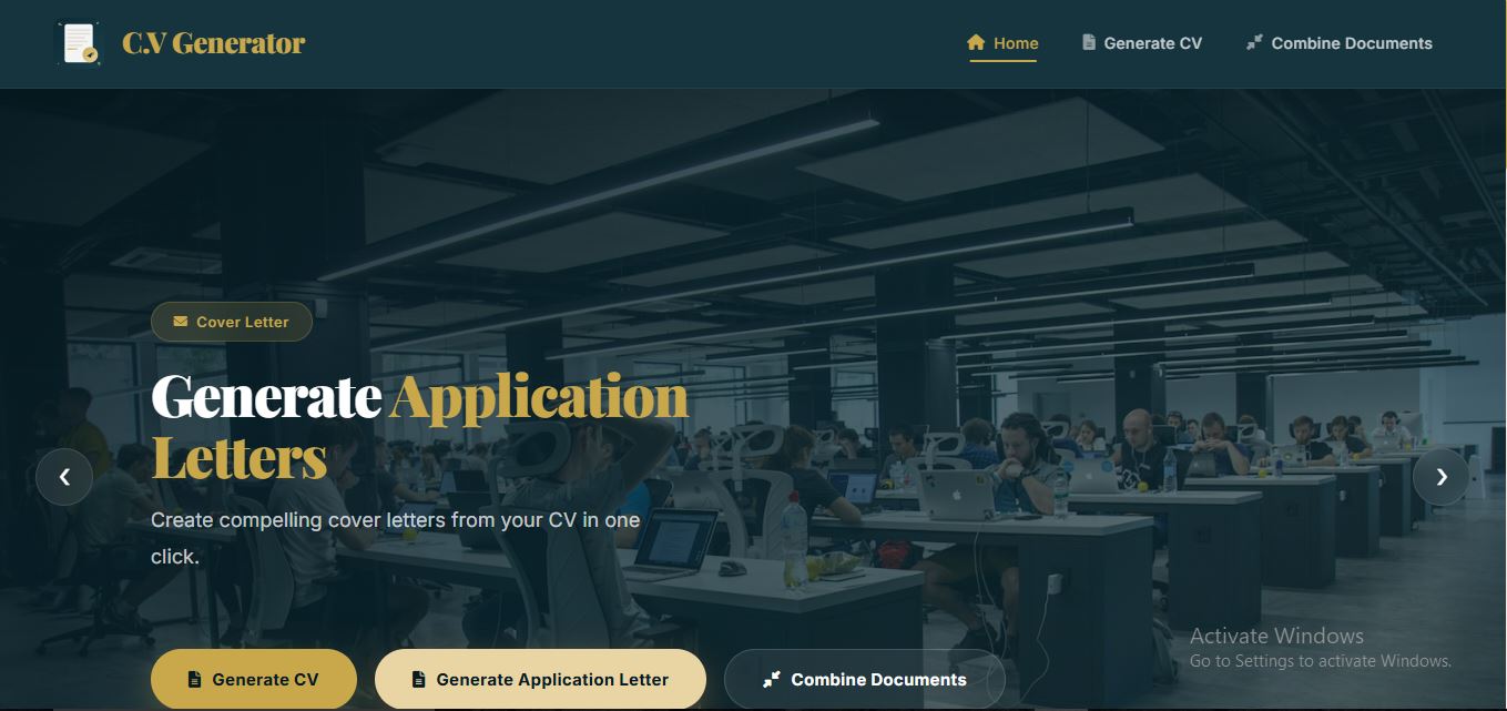 AI CV Generator project